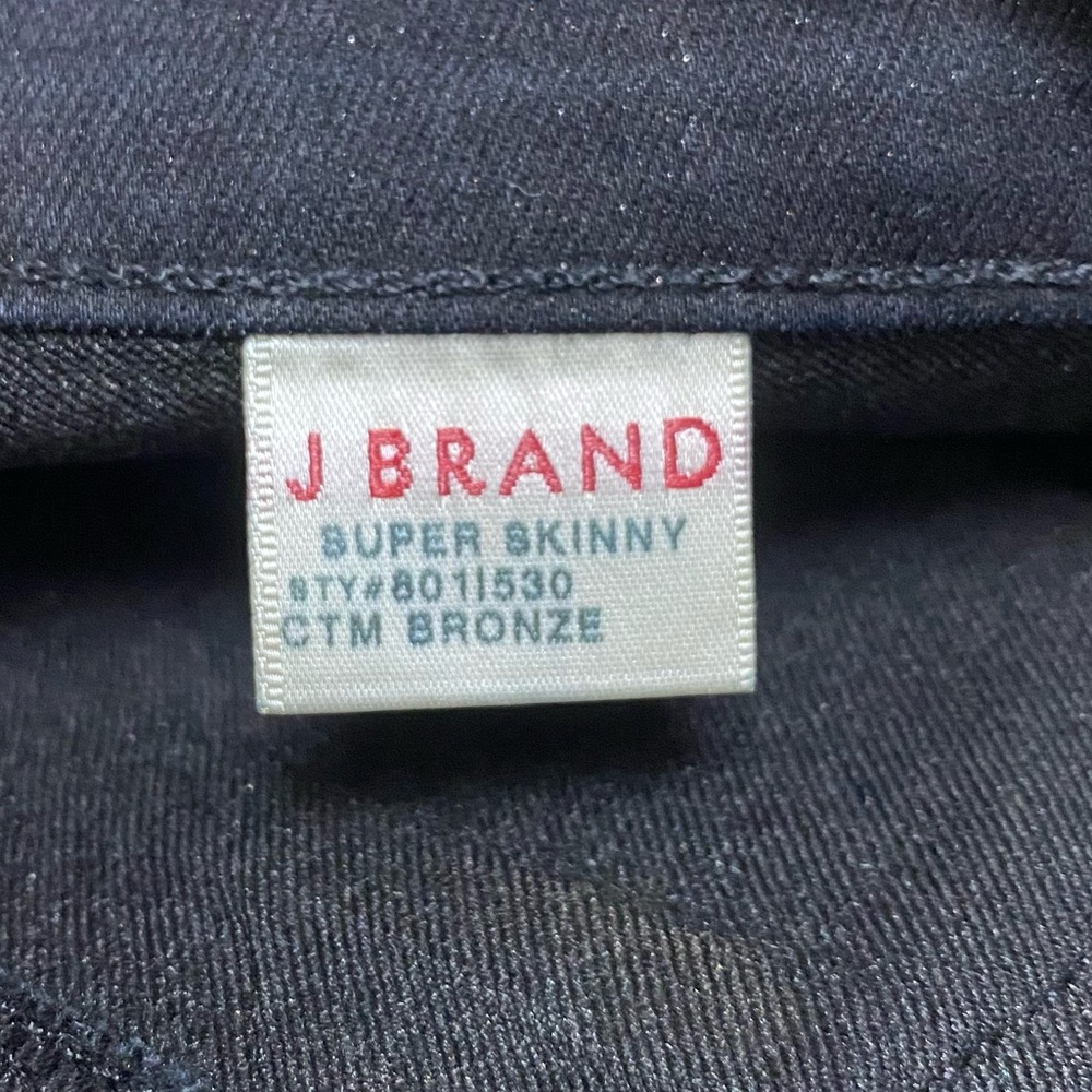 NWT J Brand Metallic Bronze Skinny Jeans size 24 - Picture 14 of 16